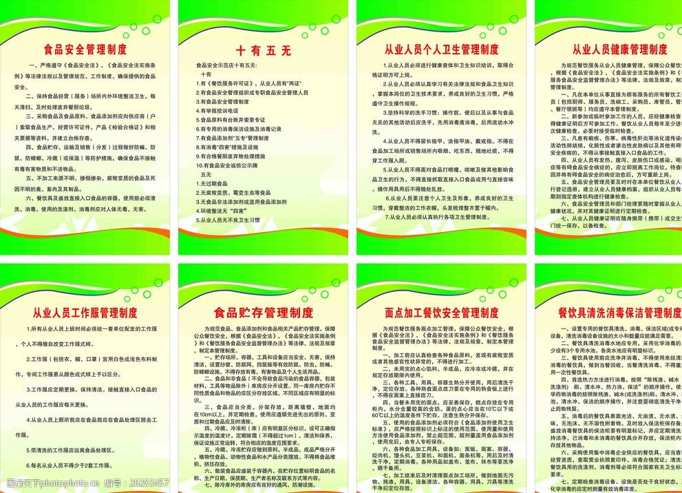 餐飲食品管理制度